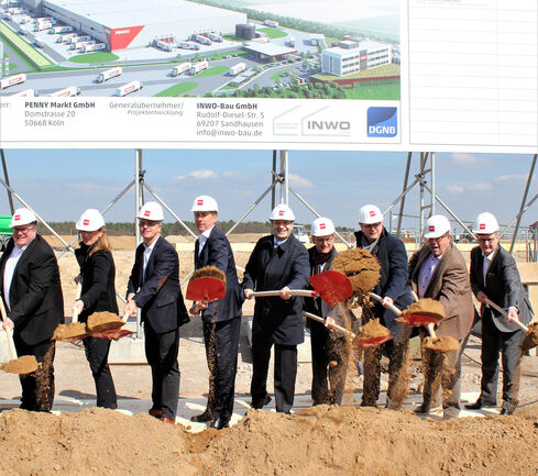 PENNY Ansiedlung in Kronau - Baubeginn mit Spatenstich auf Großbaustelle