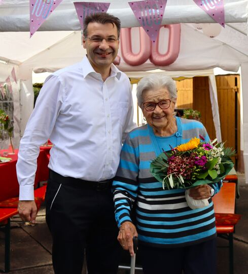 Erna Rosenberger feiert ihren 100sten Geburtstag